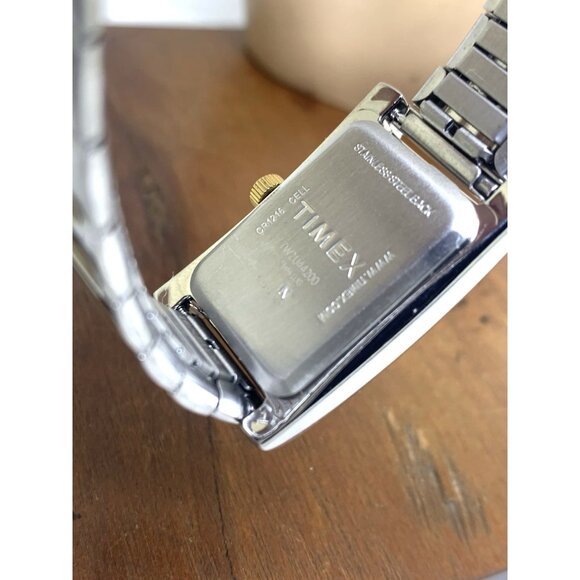 Timex Women\'s Watch TW2U44200 Quartz Two Tone Steel Expansion Band Tank 21mm main image 4